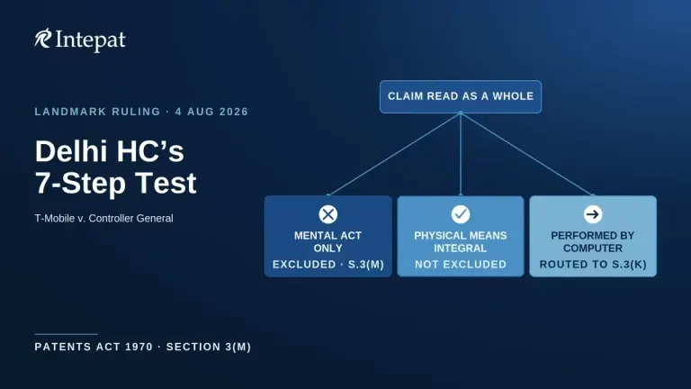 Section 3(m) Patents Act: T-Mobile’s Seven-Step Test for Mental Act Exclusions