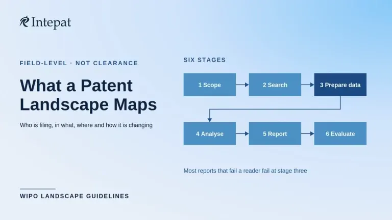 Patent Landscape Analysis: What It Actually Shows