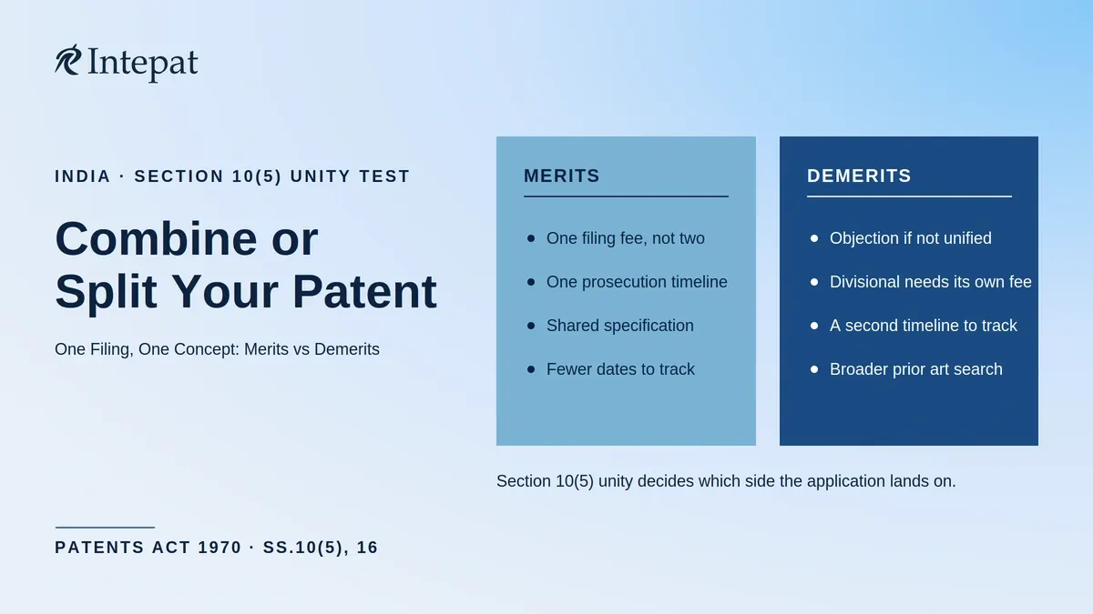 Multiple Inventions in a Single Patent Application: Merits and Demerits