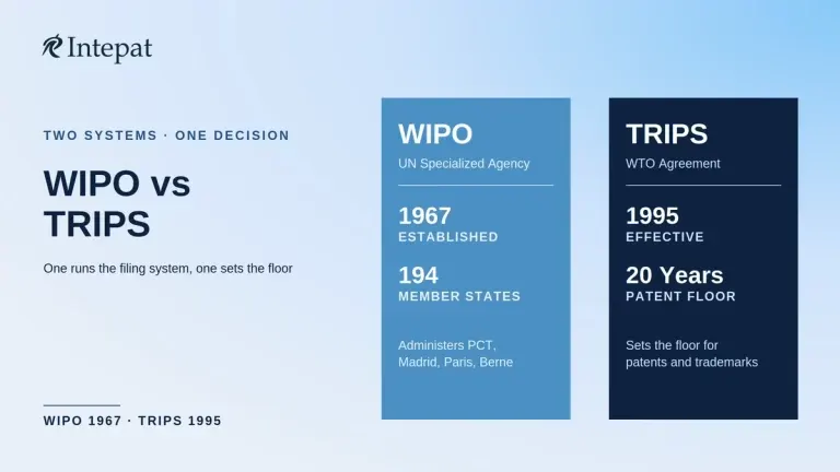 WIPO vs TRIPS: The Difference Explained for Founders