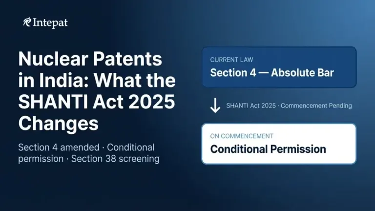 Nuclear Patents India: What the SHANTI Act 2025 Changes for Inventors