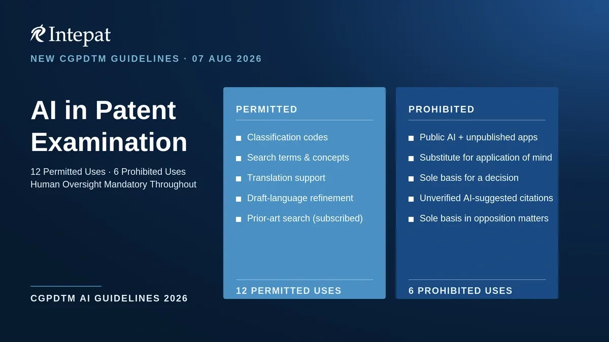 IPO AI Guidelines for Patent Examination: What Applicants Need to Know