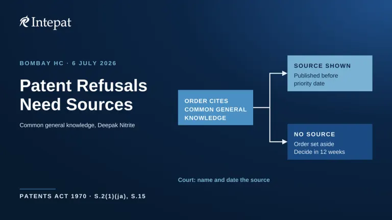 Deepak Nitrite on Common General Knowledge in Patent Refusals