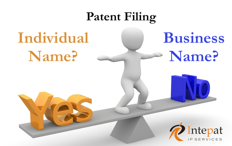 Patent Filing, Patent Filing Individual Name, Patent Filing Business Name, Patent Filing Company Name