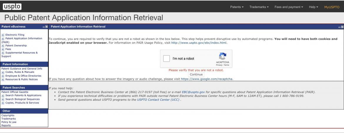 assignment search uspto