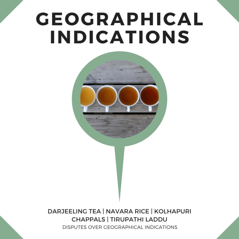 Disputes Over Geographical Indications